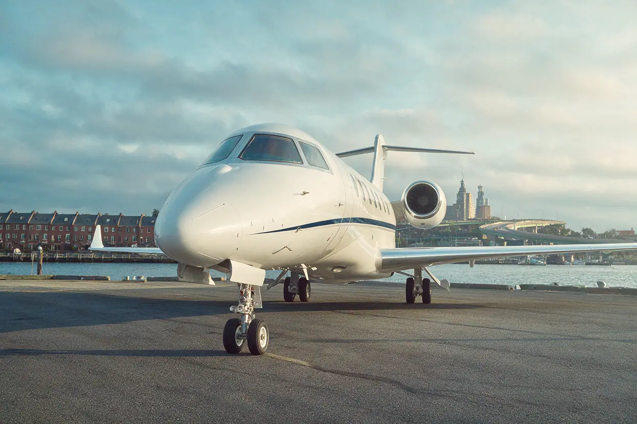 Private jet in Boston