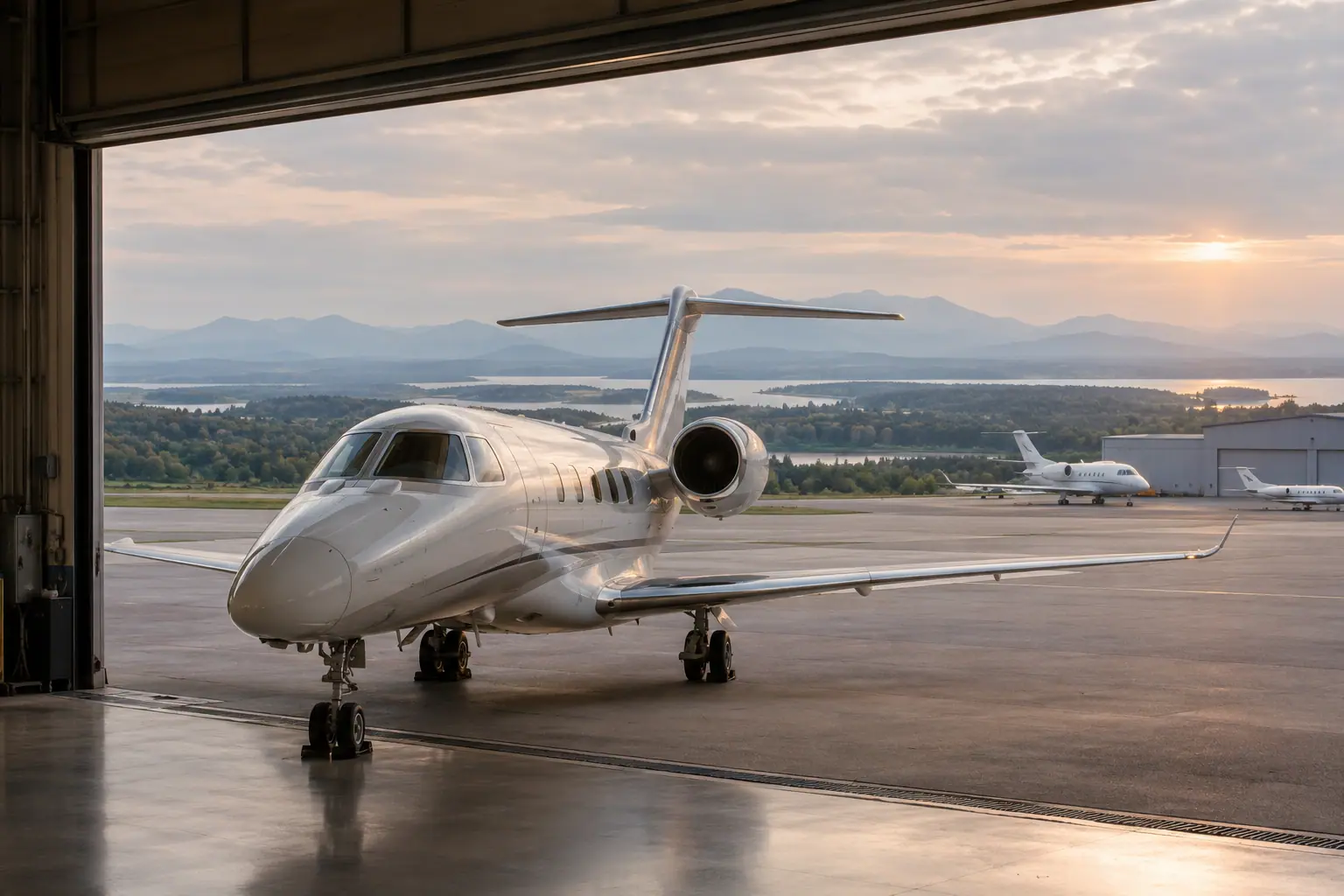Private jets at Teterboro Airport