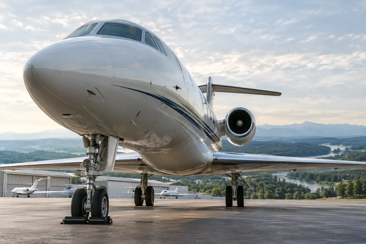 Private jets at William P. Hobby Airport